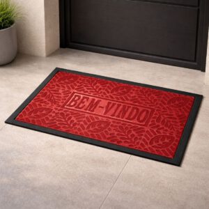 Capacho Antiderrapante 60x40cm – Alta Absorção e Secagem Rápida